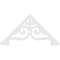 Ekena Millwork Pitch Finley Architectural Grade PVC Gable Pediment, 48"W x 24"H x 1"P (12/12) GPP048X024X100FIN - alternate 4